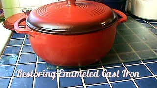 Restoring Enameled Cast Iron [upl. by Esimaj]