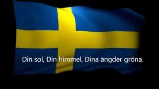 Svenska Nationalsången  Swedish National Anthem [upl. by Ycal889]