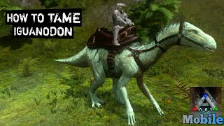 How To Tame Iguanodon Ark MobileS1E33 [upl. by Malilliw337]