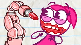 Pencilmisss First Date Chaos  Animated Cartoons Characters  Animated Short Films  Pencilmation [upl. by Anital]