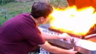 Danger in the Backyard Propane Grill Explosion [upl. by Ellicul107]