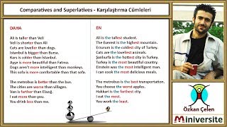 20 Comparatives and Superlatives  Karşılaştırma Cümleleri [upl. by Nole145]