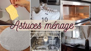 10 ASTUCES MÉNAGE À SAVOIR ⎪CLEANING HACKS [upl. by Yreva675]