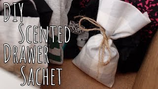 DIY  NoSew Scented Drawer Sachet with Essential Oils [upl. by Teeter]