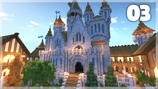 Minecraft How to Build a Medieval Castle  Huge Medieval Castle Tutorial  Part 3 [upl. by Marlo]