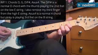 How to play Bones by Radiohead on guitar in about 1 minute [upl. by Drawyeh326]