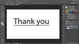 How To Underline Text In Photoshop [upl. by Ecilef]