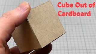 How to Make Cube Out of Cardboard [upl. by Molli336]