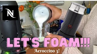 How To Foam Milk With Aeroccino 3 Make Coffee With Foam Tips amp Tricks  Easy Foamed Latte Recipe [upl. by Aicinoid362]