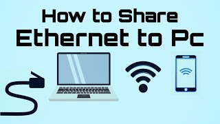 How to share an Ethernet connection from Pc to Mobile without using any Router [upl. by Kaia225]