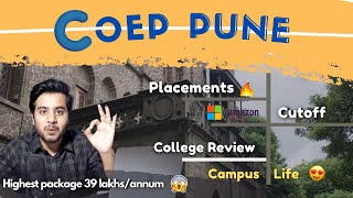 COEP Pune College review 2021 ❤️ Placement  Cutoff  Campus  Hostel life 😍College of Engineering [upl. by Grewitz]