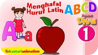 Menghafal Huruf Latin ABCD HD  Part 1  Kastari Animation Official [upl. by Suaeddaht594]