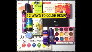 12 Ways to Color UV Resin [upl. by Ruthie]