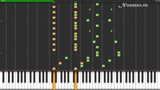 Vivaldi  Summer Piano Tutorial Synthesia  Sheets  MIDI [upl. by Bondon]