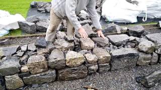 Wall building advice from stonemason Michael Fearnhead [upl. by Nikolia]