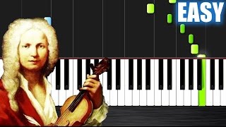 Vivaldi  Spring  EASY Piano Tutorial by PlutaX [upl. by Vange450]