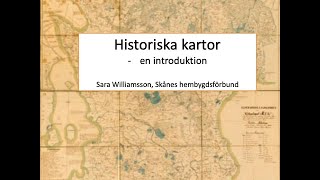 Historiska kartor  en introduktion [upl. by Akirej]