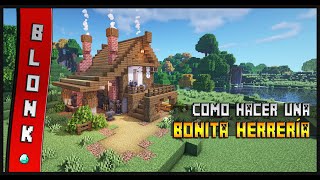 COMO CONSTRUIR una BONITA HERRERÍA😍 en MINECRAFT [upl. by Tanny]