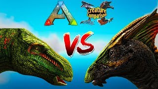 Iguanodon vs Parasaur Creature Comparison  Ark Survival Evolved 2019 Updated [upl. by Phillie]