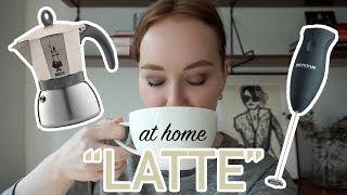 HOW TO MAKE A quotLATTEquot AT HOME moka pot  frother [upl. by Eat]