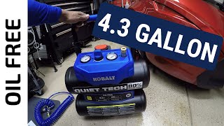 Review Kobalt Quite Tech Air Compressor [upl. by Ennybor]