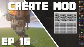 Minecraft Create Mod Tutorial Andesite Farm Ep 16 [upl. by Ymac]