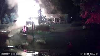 Large propane tank explodes during Kent County house fire [upl. by Seyler]