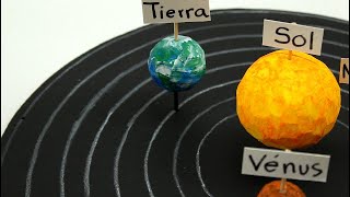 Cómo hacer el sistema solar muy fácil  how to make the solar system [upl. by Onitnas]