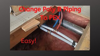 Change The Old Poly B Plumbing Pipes In Your Mobile Home To PEX  E052  BC Renovation Magazine [upl. by Alimak]