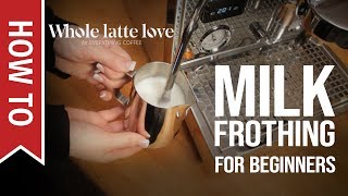 How To Milk Frothing for Beginners 5 Tips [upl. by Aihtyc]