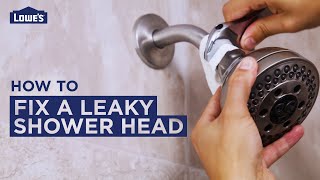 How to Fix a Leaky Shower Head  DIY Basics [upl. by Lorene]