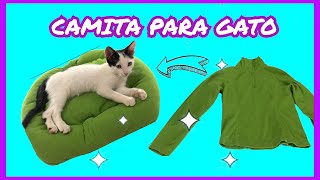 🌸 COMO HACER UNA CAMITA PARA GATO 🌸 HOW TO MAKE A BED FOR A CAT 🌸 [upl. by Waterer]