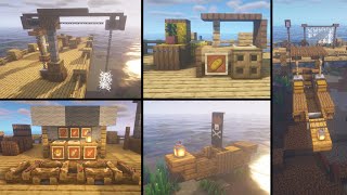 Minecraft 25 Medieval Harbor Build Hacks and Ideas [upl. by Lello635]