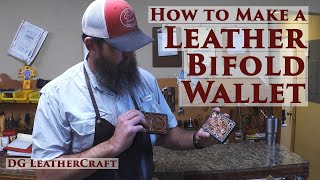 How to Make a Leather Bifold Wallet [upl. by Peterec839]