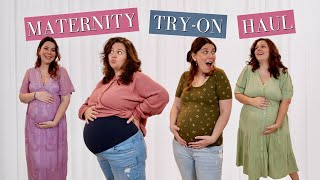 Trying Clothes From Popular Maternity Brands [upl. by Wat]