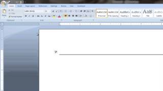 How to Create a Long Line in Microsoft Word  Tech Vice [upl. by Aerbas]