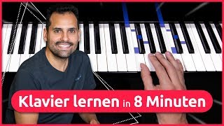 Klavier lernen in nur 8 Minuten So funktionierts [upl. by Golda]