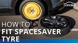 How to fit a spacesaver spare tyre carsales [upl. by Beata464]