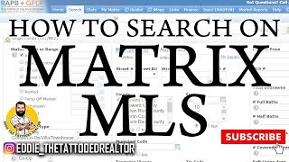 How to search on Matrix MLS for properties Realtortools RealEstateTools [upl. by Dayna935]