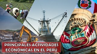 ¿Cuáles son las principales ACTIVIDADES ECONÓMICAS del Perú [upl. by Odraner]