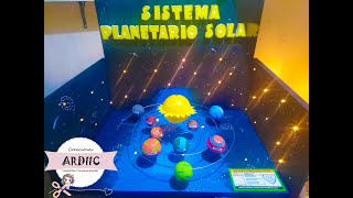 MAQUETAS ESCOLAR  SISTEMA PLANETARIO SOLAR [upl. by Assenar]