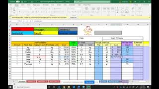 Recipe Costing Tutorial [upl. by Notnilk]