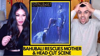 BAHUBALI RESCUES HIS MOTHER amp HEAD CUT SCENE REACTION  Baahubali The beginning [upl. by Eocsor285]