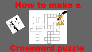 How To Make Your Own Crossword Puzzle  Microsoft Word  Ep 2 [upl. by Maryanne]