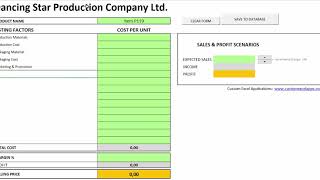 Product Costing and Pricing with Excel VBA [upl. by Miltie]