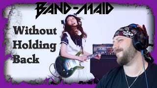 BandMaid  Without Holding Back reaction  Metal Musician Reacts [upl. by Anerhs]