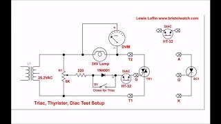 Testing Triacs Simple Circuit Part 3 [upl. by Goda290]