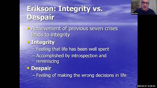 Erikson Integrity vs Despair Explained [upl. by Kirre]