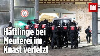 Gefängnismeuterei Polizei stürmt Knast in Thüringen  JVA Untermaßfeld [upl. by Huntingdon]