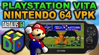 NEW PS Vita NINTENDO 64 EMULATOR VPK Daedalus X64 [upl. by Kunz248]